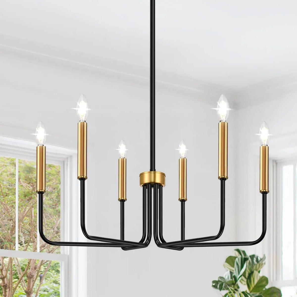 Loft Iron Candle Chandelier