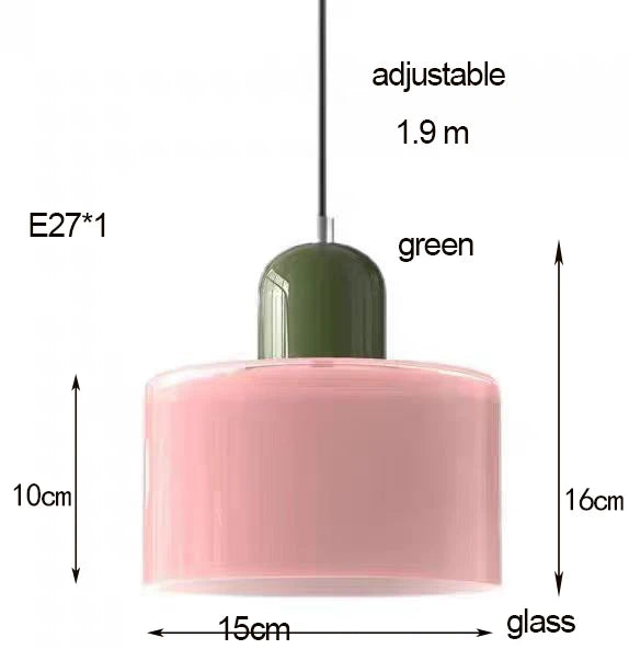 Filo Slim Glass Tube Pendant