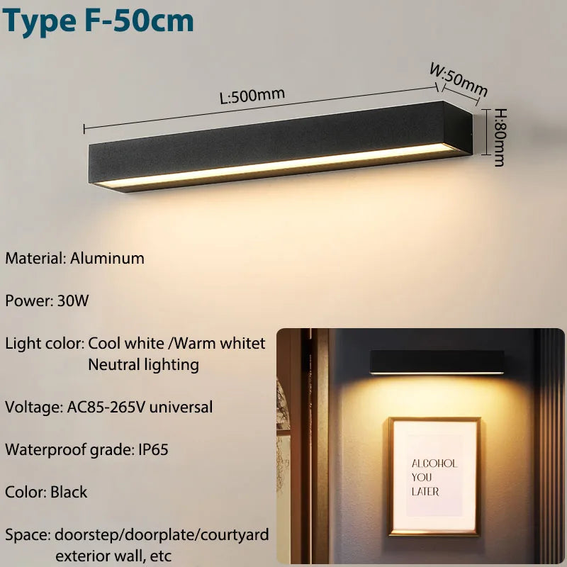 Aluminium Porch Wall Sconce