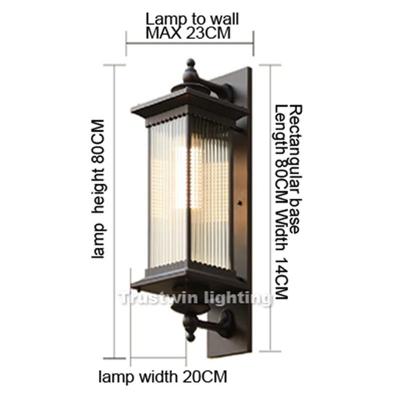 Grand European Gate Wall Light