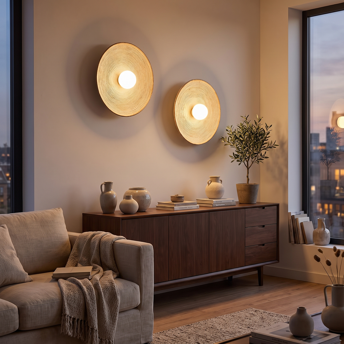 Disc Resin Wall Light lifestyle