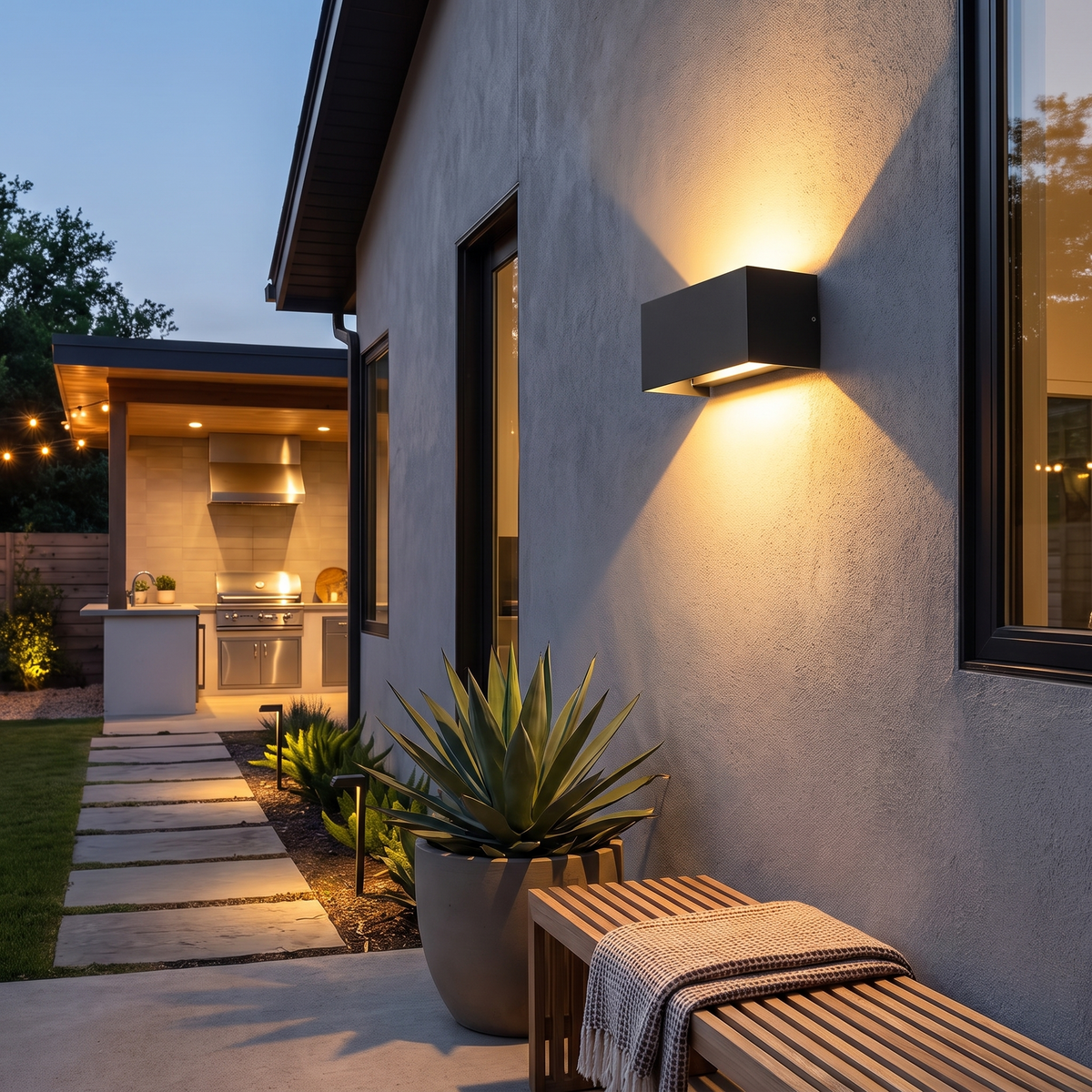 Outdoor light in use - lifestyle
