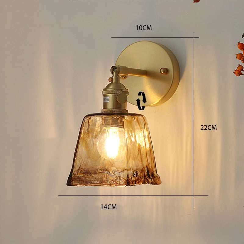 Ayame Ribbed Glass Sconce