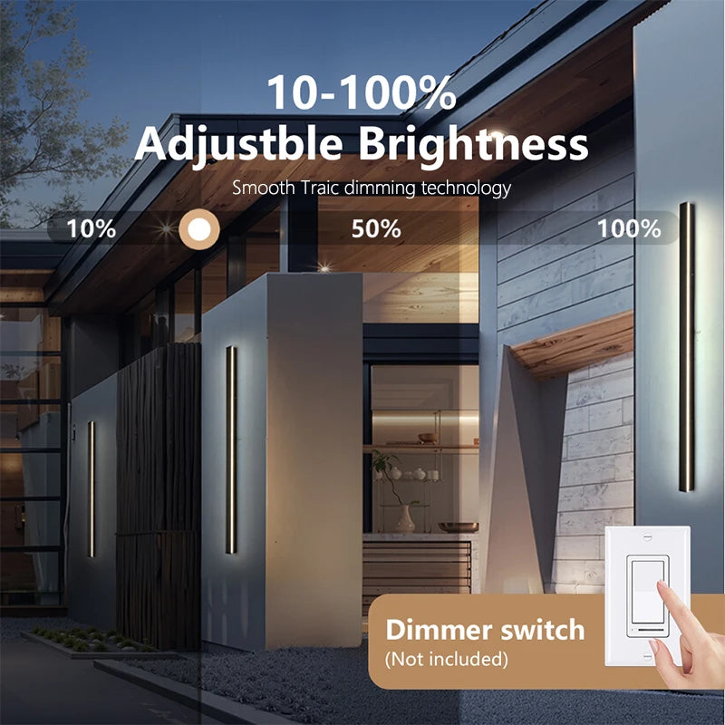 Dimmable Stainless Porch Light