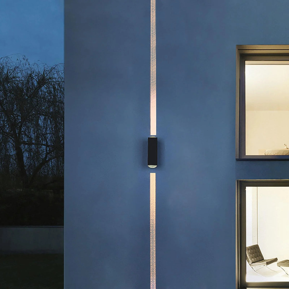 Black Up-Down Wall Light