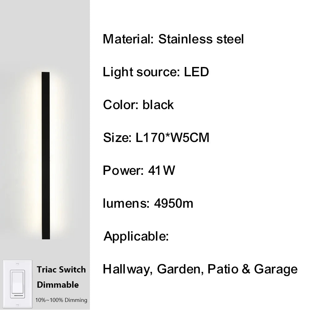 Dimmable Stainless Porch Light
