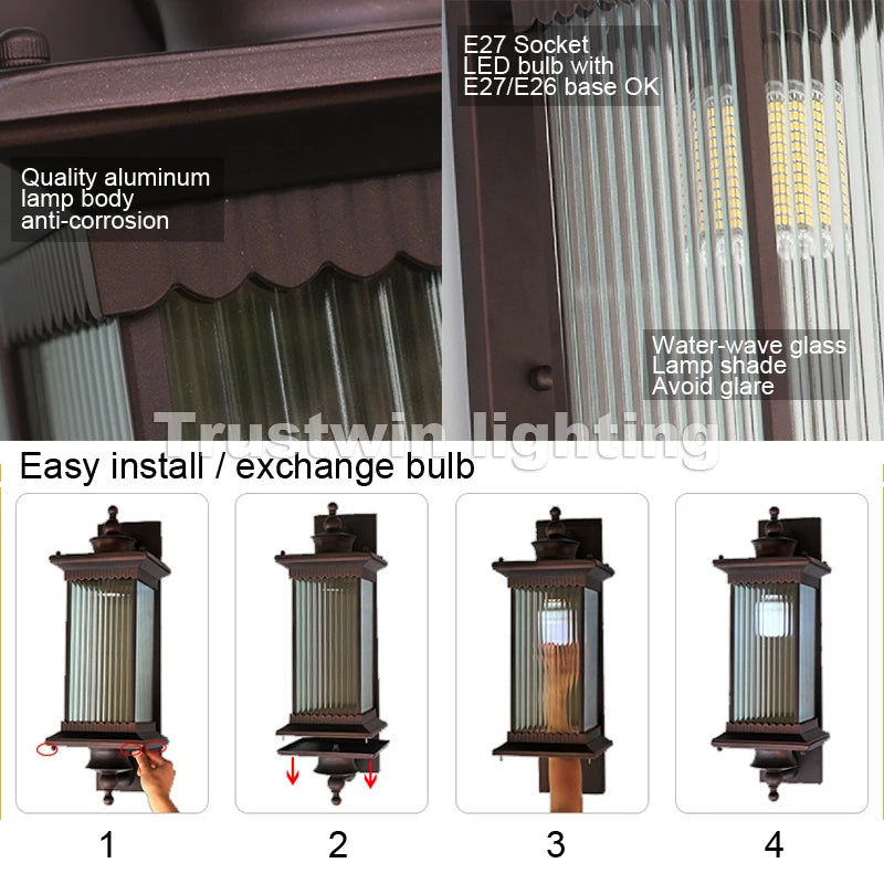 Grand European Gate Wall Light
