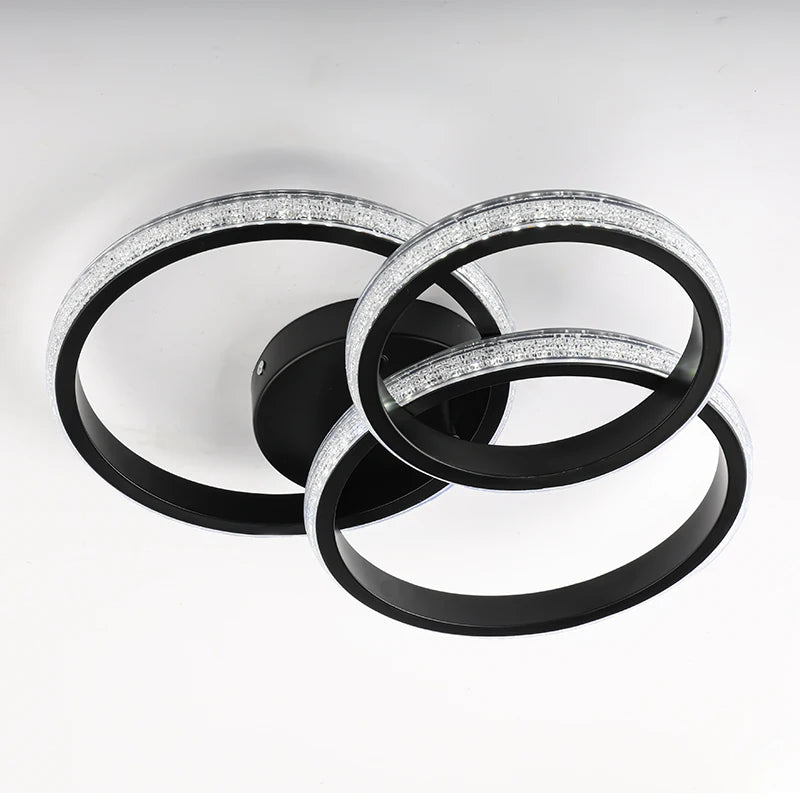 Round Acrylic Flush-Mount Light