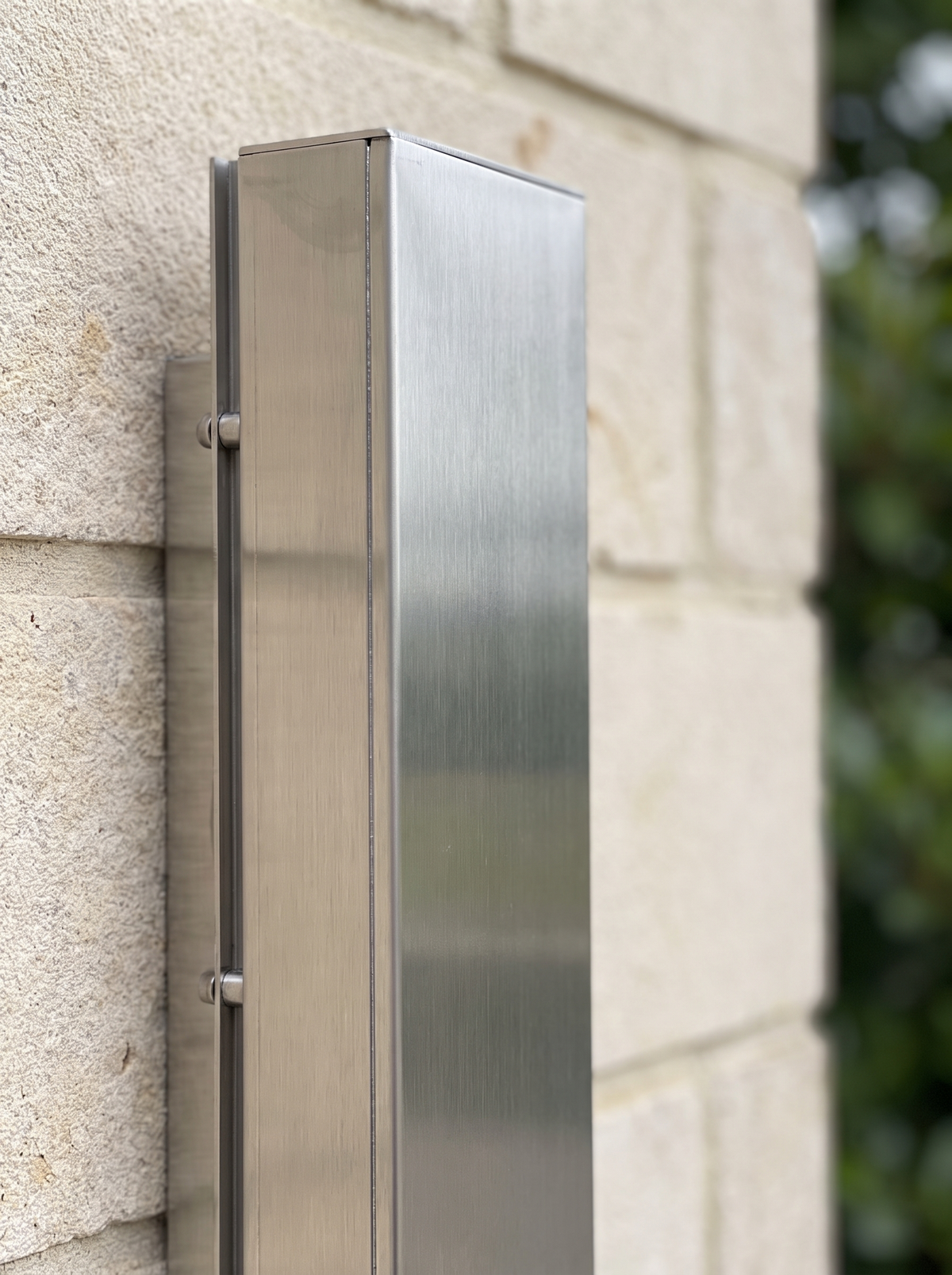 Dimmable Stainless Porch Light - detail